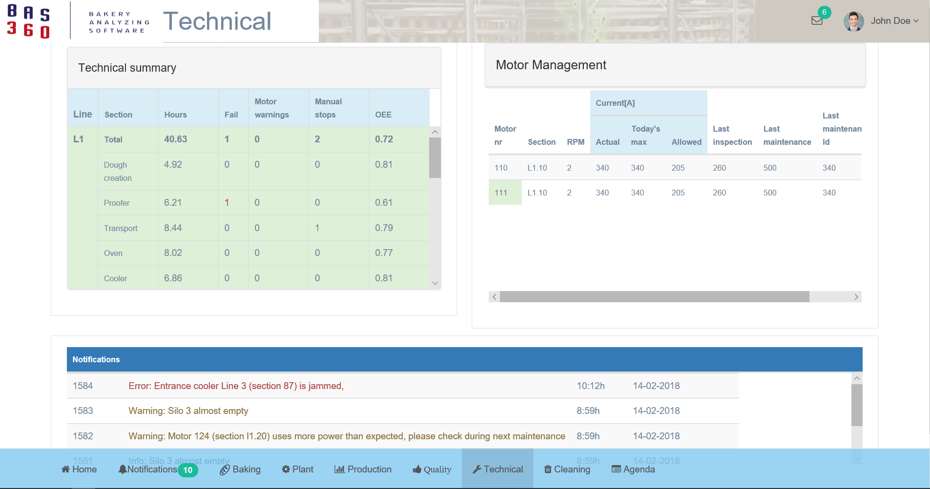 screenshot of Bas 360